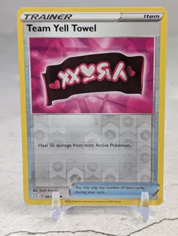 TEAM YELL TOWEL 063/072 SHINING FATES POKEMON (REVERSE HOLO, NM) - Image 3