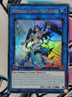 25LP-EN013 Mermail King-Neptabyss Ultra Rare Limited Edition X3 PLAYSET YuGiOh - Image 3