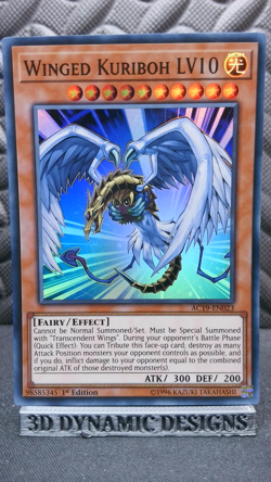 | Yugioh Winged Kuriboh LV10 AC19-EN023 1st Edition Super Rare NM/VLP 🔥 | - Image 1