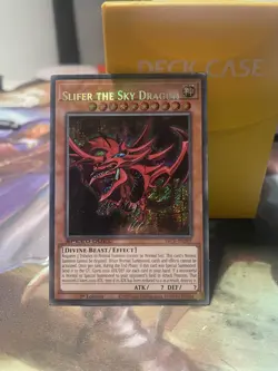 yugioh MISPRINT Slifer the Sky Dragon SBCB-EN201 NM 1st edition Secret Rare - Image 2