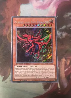 yugioh MISPRINT Slifer the Sky Dragon SBCB-EN201 NM 1st edition Secret Rare - Image 5