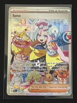Pokemon TCG Paldea Evolved Iono SIR Holo Card 269/193 - Image 1