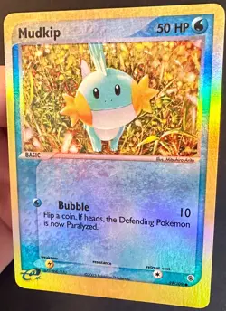 Mudkip 59/109 2003 EX Ruby & Sapphire Pokemon Card Reverse Holo Common - Lp/Vlp - Image 2