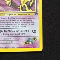 #16 Sabrina's Alakazam 16/132 Gym Challenge Holo Pokemon Card TCG - Image 4