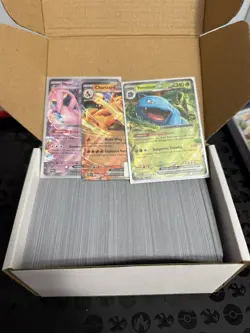400+ Pokemon Card Bulk Common lot, + 3 ULTRA RARE V,EX,FA, or VMAX, for kids - Image 3