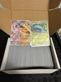 400+ Pokemon Card Bulk Common lot, + 3 ULTRA RARE V,EX,FA, or VMAX, for kids - Image 4