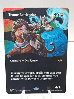 MTG Temur Battlecrier Borderless - Tarkir: Dragonstorm #372 - Image 1