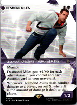 Magic the Gathering HP Desmond Miles Showcase Assassin's Creed MTG Free Shipping - Image 1