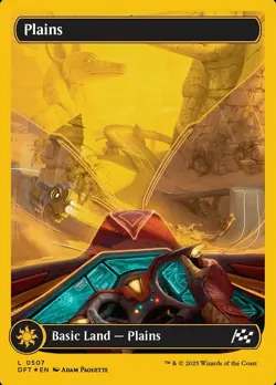 Plains (0507) - First-Place Foil Light Play, English Magic the Gathering MTG Aet - Image 1