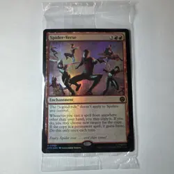 MTG Spider-Man Pre-Release Foil Spider-Verse NM/M0093 - Image 1