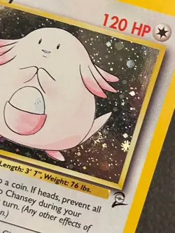 Pokemon TCG - Vintage WOTC - Chansey 3/130 - Base Set 2 - Holo Rare - LP 2 - Image 3
