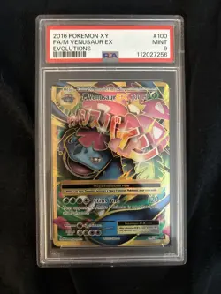 2016 Pokemon XY - M VENUSAUR EX #100/108 - Evolutions Full Art Holo PSA 9 - MINT - Image 5