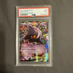 2014 Pokemon XY Gengar EX Phantom Forces #34/119 PSA 9 Mint! - Image 1