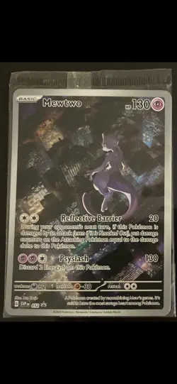 2023 MEWTWO SVP 052 Scarlet Violet 151 Promo Illustration Rare Pokemon SEALED - Image 1