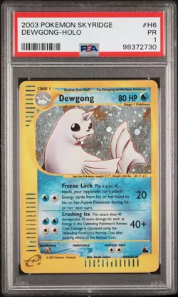 PSA 1 PR POOR Dewgong H6/H32 - Skyridge Pokemon POP 4 - Image 1