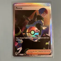 Pokemon TCG Paldean Fates Penny 239/091 Special Illustration Rare MINT - Image 1