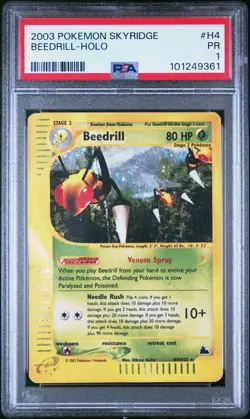 PSA 1 PR POOR Beedrill H4/H32 - Skyridge Pokemon POP 3 - Image 1