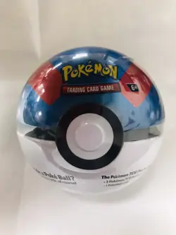 POKEMON TCG POKE BALL POKEBALL TIN - Blue Red A24 - Image 1