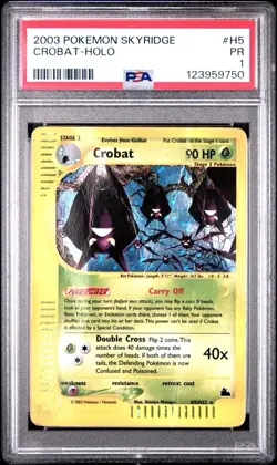 PSA 1 PR POOR Crobat H5/H32 - Skyridge Pokemon POP 4 - Image 1