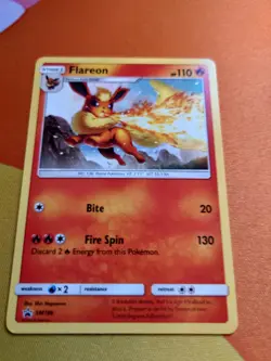 Flareon SM186 Black Star Promo (No Stamp) Pokemon - Image 1
