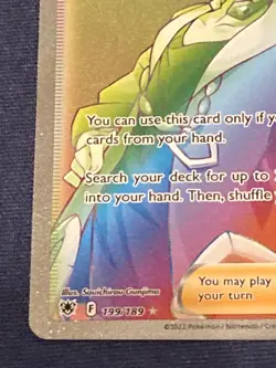 Pokemon - Adaman Full Art Trainer - Astral Radiance 199/189 -Secret/Rainbow Rare - Image 4