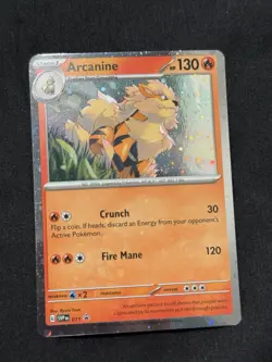 Pokemon TCG Arcanine SVP Black Star Promos Holo Promo Cosmos Holo Rare Promo - Image 1