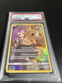 2019 Pokemon Mimikyu Secret FA Sun & Moon Cosmic Eclipse 245/236 PSA 9 - Image 2