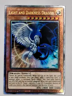 Yu-Gi-Oh! Light and Darkness Dragon MP24-EN121 QC Secret Rare 1st Ed Near Mint - Image 1