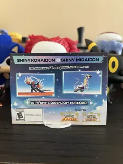 Shiny Koraidon Or Shiny Miraidon Code Card - Image 1