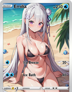 LoveangelGames- Custom Card- SwimSuit Series- Emila - Image 1