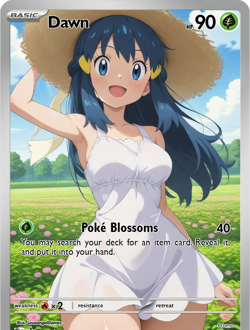 LoveangelGames-Season 2- Custom Card- Waifu Universe- Dawn - Image 1