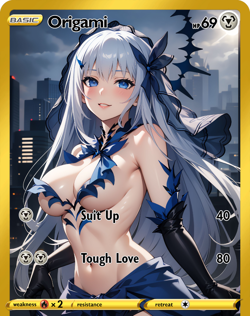 LoveangelGames- Custom Card-Silent Night -Origami - Image 1
