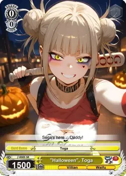 LoveangelGames-Season 3 - Waifu Universe - Halloween Edition-Custom Card - Toga - Image 1