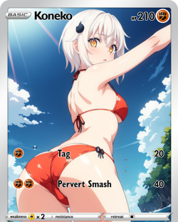 LoveangelGames- Custom Card- SwimSuit Series- Koneko - Image 1