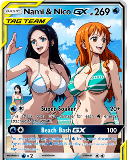 LoveangelGames- Custom Card-Tag Team Series- Nami & Nico - Image 1