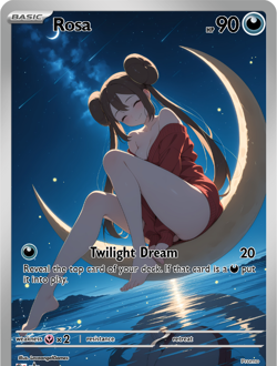LoveangelGames-Season 2- Custom Card- Waifu Universe- Rosa Twilight - Image 1