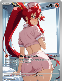 LoveangelGames-Season 2- Custom Card- Waifu Universe-Yoko Healing - Image 1