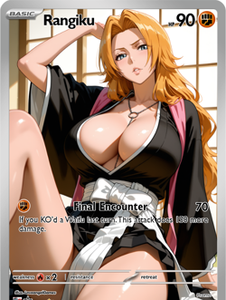 LoveangelGames-Season 2- Custom Card- Waifu Universe- Rangiku Encounter - Image 1