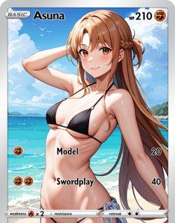LoveangelGames- Custom Card- SwimSuit Series- Asuna - Image 1