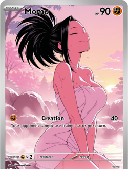 LoveangelGames-Season 2- Custom Card- Waifu Universe- Momo - Image 1