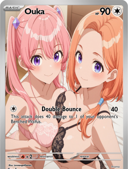 LoveangelGames-Season 2- Custom Card- Waifu Universe-Ouka Double - Image 1