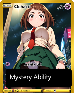 LoveangelGames- Custom Card-Silent Night - Ochaco - Image 1
