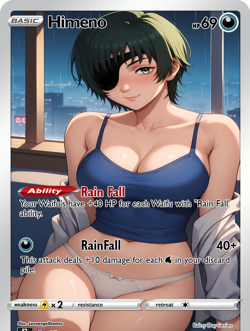 LoveangelGames- Custom Card-Rainy Day Series-Himeno - Image 1