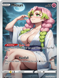 LoveangelGames- Custom Card-Rainy Day Series-Mitsuri - Image 1