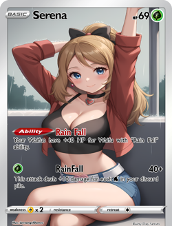 LoveangelGames- Custom Card-Rainy Day Series-Serena - Image 1