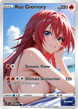 LoveangelGames- Custom Card-Character Set- Rias - Image 1