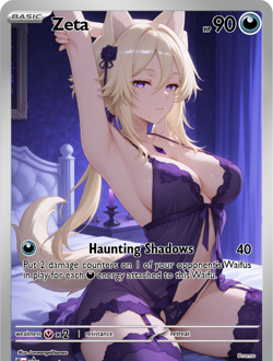 LoveangelGames-Season 2- Custom Card- Waifu Universe- Zeta - Image 1