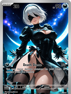 LoveangelGames-Season 2- Custom Card- Waifu Universe- 2B Universe - Image 1