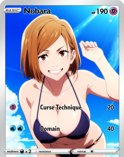 LoveangelGames- Custom Card- SwimSuit Series- Nobara - Image 1