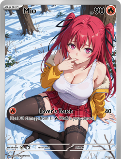 LoveangelGames-Season 2- Custom Card- Waifu Universe- Mio - Image 1
